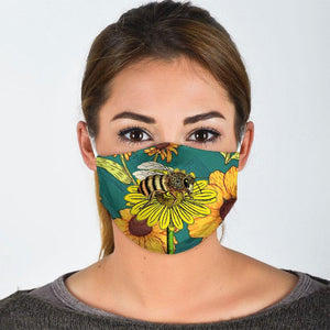Bee Face Mask Face Cover Filter Pm 2.5 Men, Women 3D Fashion Outdoor