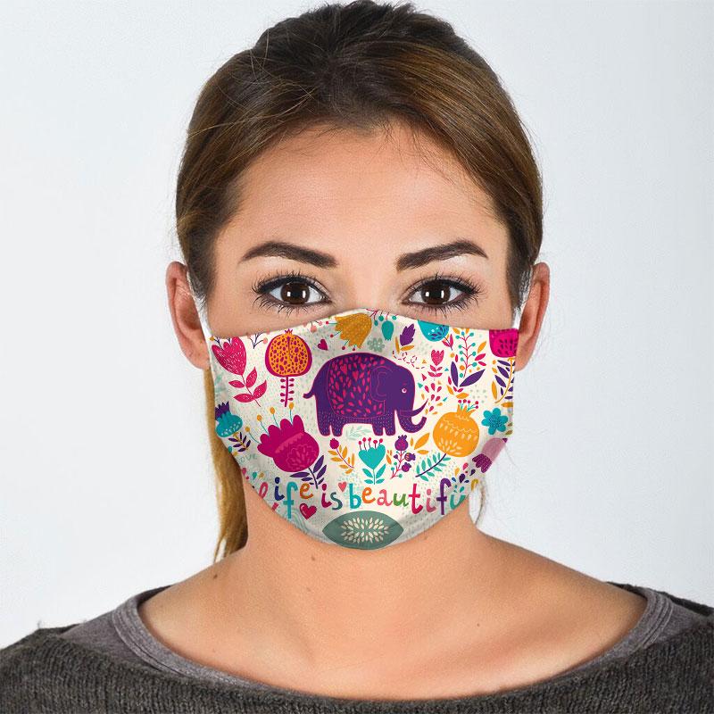 Elephant Face Mask Face Cover Filter Pm 2.5 Men, Women 3D Fashion Outdoor