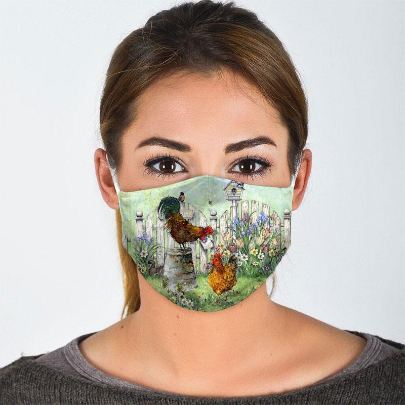 Chicken Face Mask Face Cover Filter Pm 2.5 Men, Women 3D Fashion Outdoor