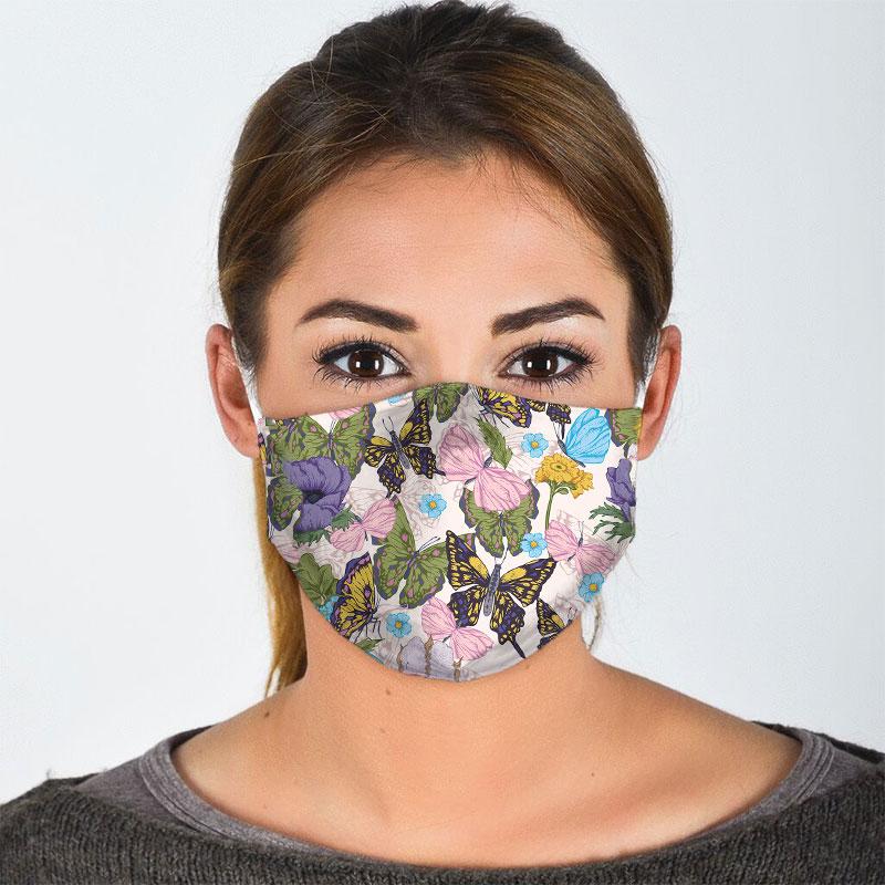 Butterfly Face Mask Face Cover Filter Pm 2.5 Men, Women 3D Fashion Outdoorr
