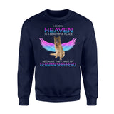 I Know Heaven Is A Beautiful Place Because They Have My German Shepherd Dog Angel Apparel Clothing T-Shirt - Standard Fleece Sweatshirt I Know Heaven Is A Beautiful Place Because They Have My German Shepherd Dog Angel Apparel Clothing T-Shirt - Standard Fleece Sweatshirt - Vegamart.com