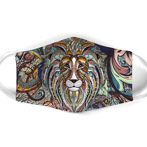 Lion Face Mask Face Cover Filter Pm 2.5 Men, Women 3D Fashion Outdoor