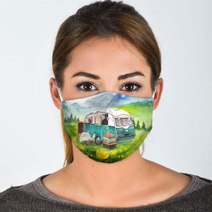 Camping Face Mask Face Cover Filter Pm 2.5 Men, Women 3D Fashion Outdoor
