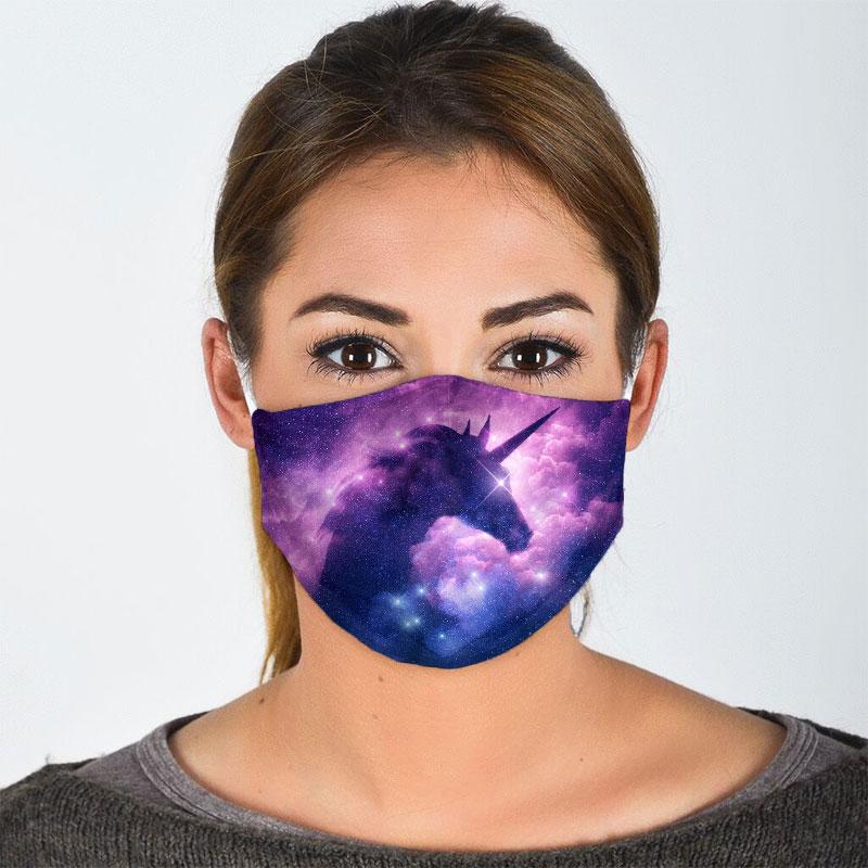 Unicorn Face Mask Face Cover Filter Pm 2.5 Men, Women 3D Fashion Outdoor