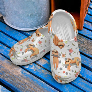 Sloth Personalize Clog, Custom Name, Text, Fashion Style For Women, Men, Kid, Print 3D Cool Sloth