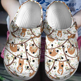 Sloth Personalize Clog, Custom Name, Text, Fashion Style For Women, Men, Kid, Print 3D Naughty Sloth