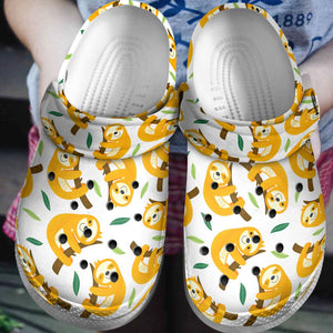 Sloth Personalize Clog, Custom Name, Text, Fashion Style For Women, Men, Kid, Print 3D Baby Sloth