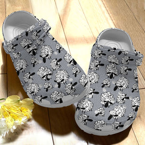 Sheep Personalize Clog, Custom Name, Text, Fashion Style For Women, Men, Kid, Print 3D Crazy Sheep