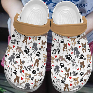 Pitbull Personalize Clog, Custom Name, Text, Fashion Style For Women, Men, Kid, Print 3D So Pitty