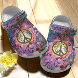 Hippie Personalize Clog, Custom Name, Text, Fashion Style For Women, Men, Kid, Print 3D Love