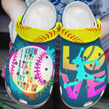 Softball Personalize Clog, Custom Name, Text, Fashion Style For Women, Men, Kid, Print 3D I Know I Play Like A Girl