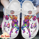 Basketball Personalize Clog, Custom Name, Text, Fashion Style For Women, Men, Kid, Print 3D Personalized Basketball Girl