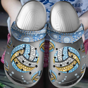 Volleyball Personalize Clog, Custom Name, Text, Fashion Style For Women, Men, Kid, Print 3D Volleyball My Favourite Sport