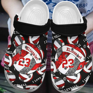 Volleyball Personalize Clog, Custom Name, Text, Fashion Style For Women, Men, Kid, Print 3D Volleyball Is The Best