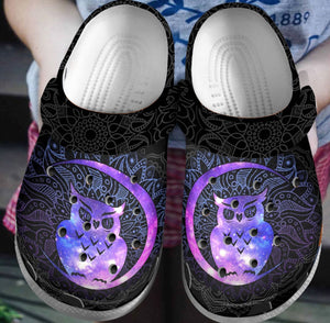 Owl Personalize Clog, Custom Name, Text, Fashion Style For Women, Men, Kid, Print 3D Lover