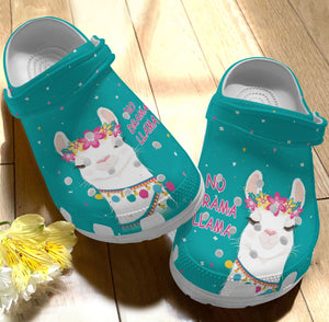 Llama 3D Personalize Clog, Custom Name, Text, Fashion Style For Women, Men, Kid, Print 3D