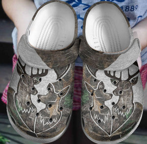 Hunting Personalize Clog, Custom Name, Text, Fashion Style For Women, Men, Kid, Print 3D Deer Lover
