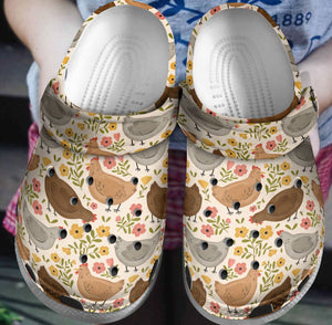 Chicken Vintage Personalize Clog, Custom Name, Text, Fashion Style For Women, Men, Kid, Print 3D Love
