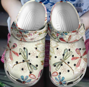 Lovely Dragonfly 3D Personalize Clog, Custom Name, Text, Fashion Style For Women, Men, Kid, Print 3D