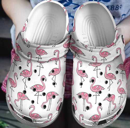 Flamingos 3D Personalize Clog, Custom Name, Text, Fashion Style For Women, Men, Kid, Print 3D Love