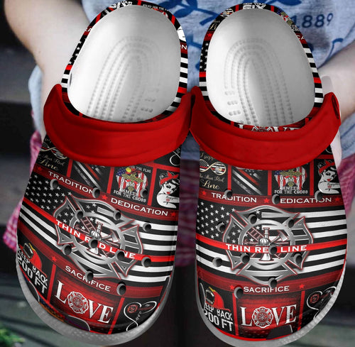 Firefighter 3D Personalize Clog, Custom Name, Text, Fashion Style For Women, Men, Kid, Print 3D