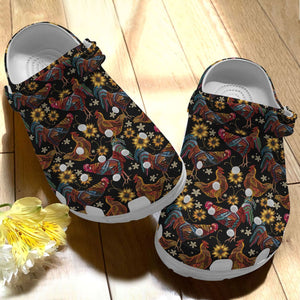 Chicken Personalize Clog, Custom Name, Text, Fashion Style For Women, Men, Kid, Print 3D Beautiful Chickens