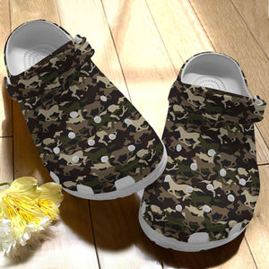 Horse Personalize Clog, Custom Name, Text, Fashion Style For Women, Men, Kid, Print 3D Horse Pattern