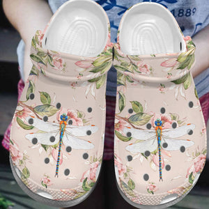 Dragonfly Personalize Clog, Custom Name, Text, Fashion Style For Women, Men, Kid, Print 3D Spring Time