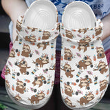 Sloth Personalize Clog, Custom Name, Text, Fashion Style For Women, Men, Kid, Print 3D I'M Not Lazy