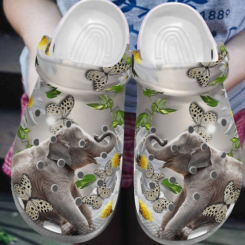 Elephant Personalize Clog, Custom Name, Text, Fashion Style For Women, Men, Kid, Print 3D You Are So Amazing