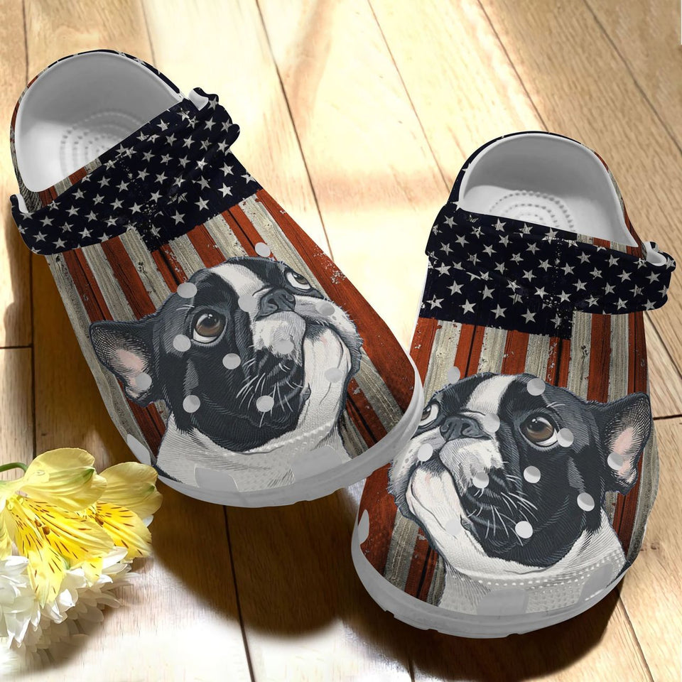 Boston Terrier Personalize Clog, Custom Name, Text, Fashion Style For Women, Men, Kid, Print 3D Incredible Dogs