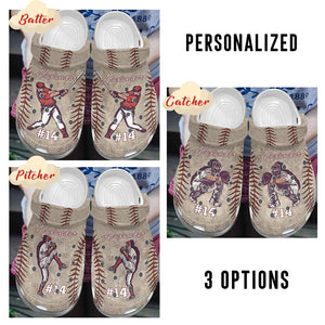Baseball Personalized Personalize Clog, Custom Name, Text, Fashion Style For Women, Men, Kid, Print 3D Best Baseball Players
