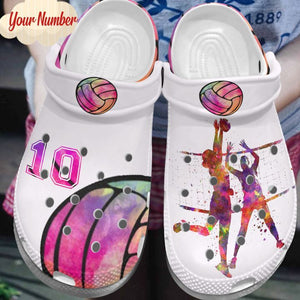 Volleyball Is Life Personalize Clog, Custom Name, Text, Fashion Style For Women, Men, Kid, Print 3D