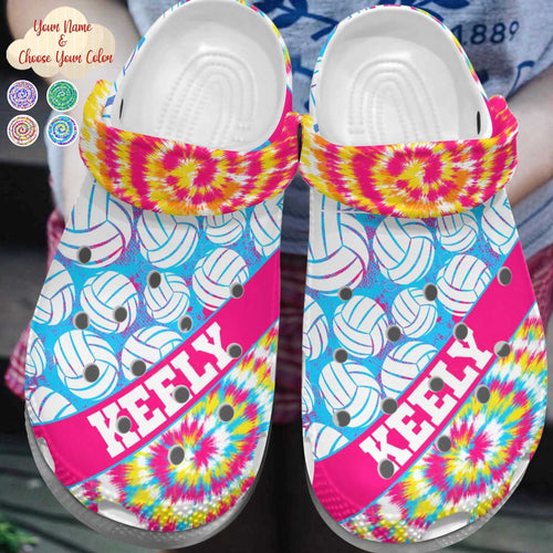 Volleyball Personalize Clog, Custom Name, Text, Fashion Style For Women, Men, Kid, Print 3D Personalized Chase To Your Dream