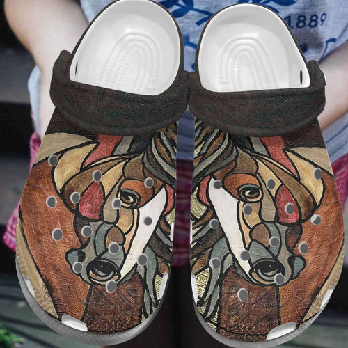 Horse Personalize Clog, Custom Name, Text, Fashion Style For Women, Men, Kid, Print 3D Look Pretty Cool