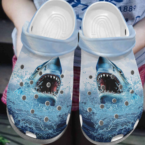 Shark Personalize Clog, Custom Name, Text, Fashion Style For Women, Men, Kid, Print 3D Not Baby Shark