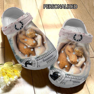 Horse Personalized Personalize Clog, Custom Name, Text, Fashion Style For Women, Men, Kid, Print 3D Hug My Horse
