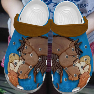 Horse Personalize Clog, Custom Name, Text, Fashion Style For Women, Men, Kid, Print 3D My Love