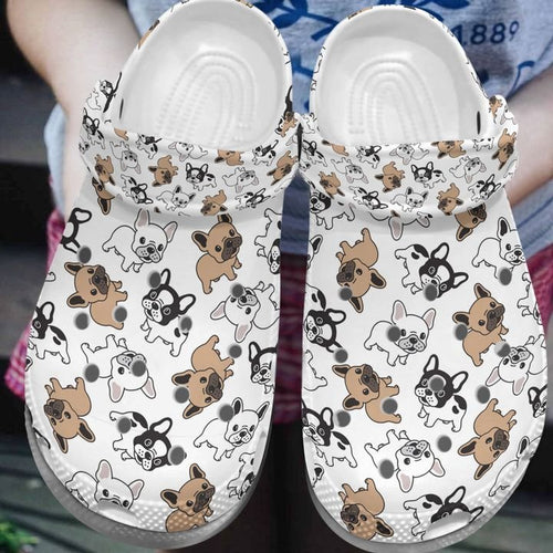 French Bulldog Personalize Clog, Custom Name, Text, Fashion Style For Women, Men, Kid, Print 3D