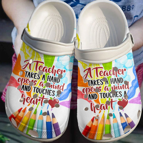 Teacher Personalize Clog, Custom Name, Text, Fashion Style For Women, Men, Kid, Print 3D Takes A Hand