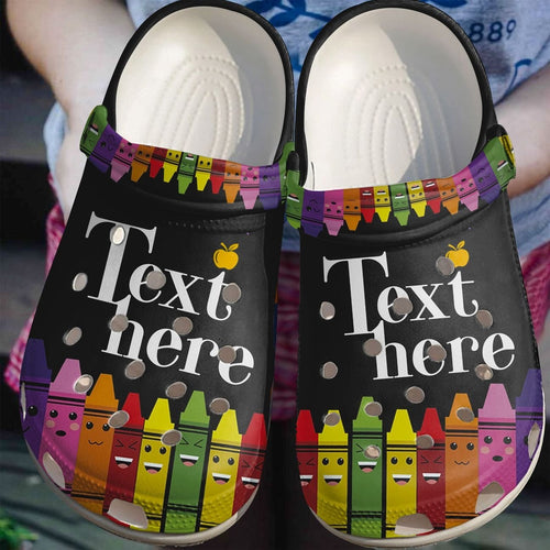 Teacher Personalize Clog, Custom Name, Text, Fashion Style For Women, Men, Kid, Print 3D Personalized Teaching Angels