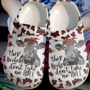 Cow Personalize Clog, Custom Name, Text, Fashion Style For Women, Men, Kid, Print 3D This Heifer