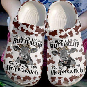Cow Personalize Clog, Custom Name, Text, Fashion Style For Women, Men, Kid, Print 3D Heifer Switch