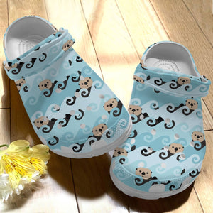 Otter Personalize Clog, Custom Name, Text, Fashion Style For Women, Men, Kid, Print 3D Otter V1