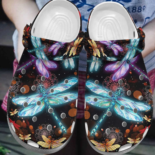 Dragonfly Personalize Clog, Custom Name, Text, Fashion Style For Women, Men, Kid, Print 3D Twinkle Twinkle Stars