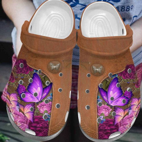 Butterfly Personalize Clog, Custom Name, Text, Fashion Style For Women, Men, Kid, Print 3D Those We Love