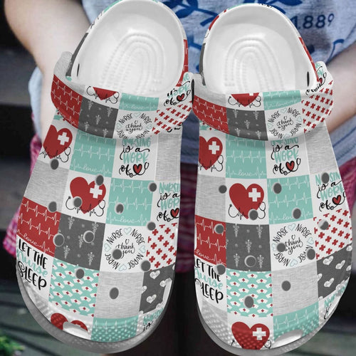 Nurse Personalize Clog, Custom Name, Text, Fashion Style For Women, Men, Kid, Print 3D Work Of Heart