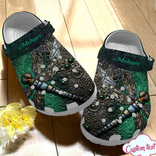 Dragonfly Personalized Personalize Clog, Custom Name, Text, Fashion Style For Women, Men, Kid, Print 3D Flying High