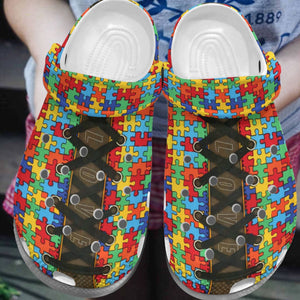 Autism Personalize Clog, Custom Name, Text, Fashion Style For Women, Men, Kid, Print 3D I Love Someone With Autism