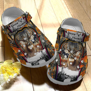 Hunting Personalize Clog, Custom Name, Text, Fashion Style For Women, Men, Kid, Print 3D Deer Hunters